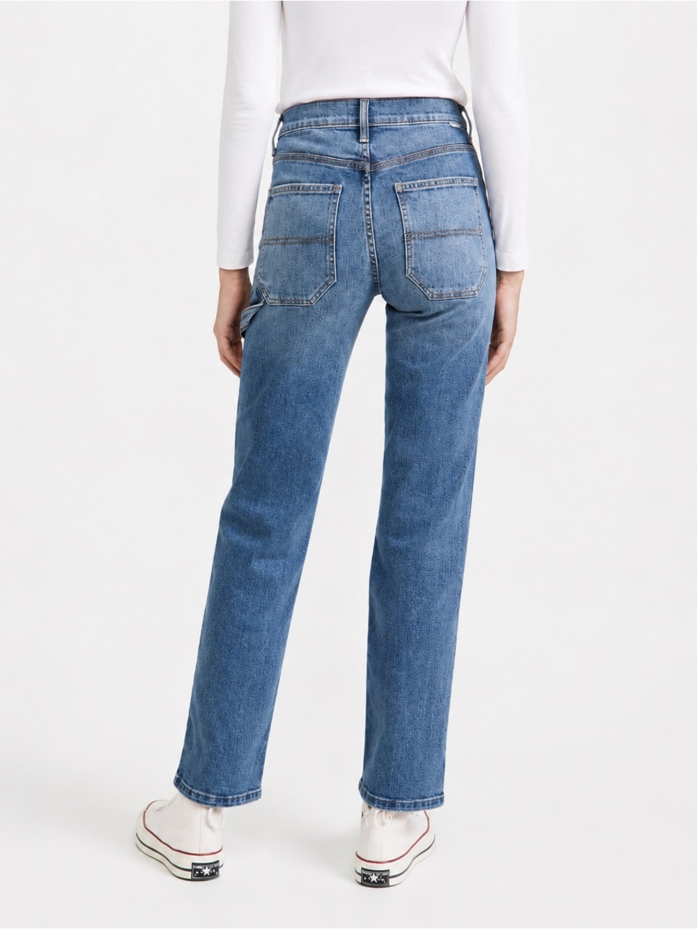 MOTHER High Waisted Utility Straight Leg Jeans So Long Wash Size 27 - Picture 2 of 10